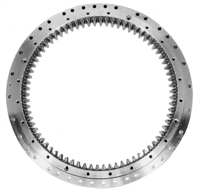 Cross cylindrical roller slewing bearing internal gear