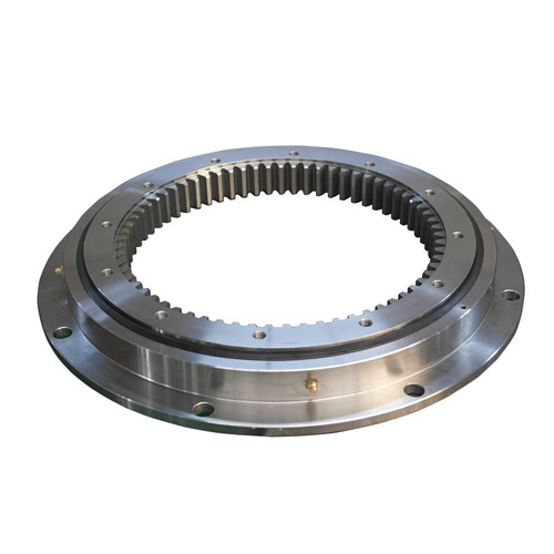 Four point contact ball slewing bearing (with inner flange and external gear type)