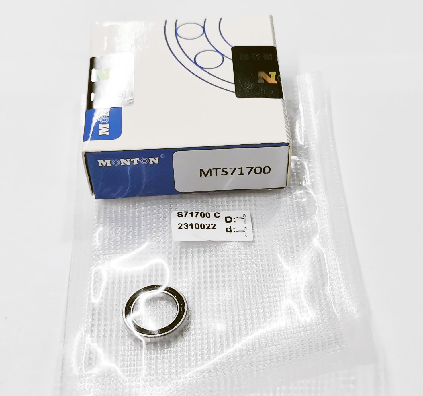 MTS71700 slim thin section high speed high precsion military missile camera tracking bearing
