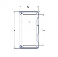BK...RS Series Drawn cup needle roller bearings